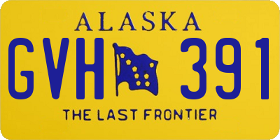 AK license plate GVH391