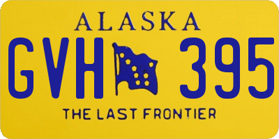 AK license plate GVH395