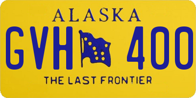 AK license plate GVH400