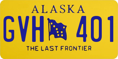 AK license plate GVH401