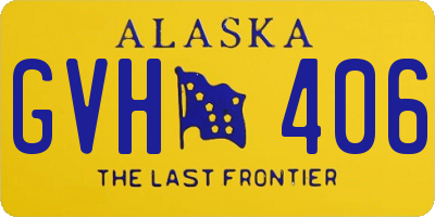 AK license plate GVH406