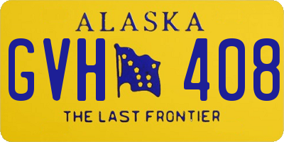 AK license plate GVH408