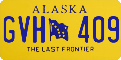 AK license plate GVH409