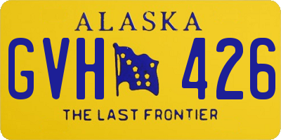 AK license plate GVH426