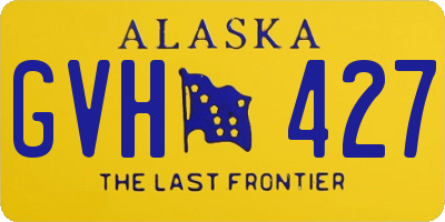 AK license plate GVH427