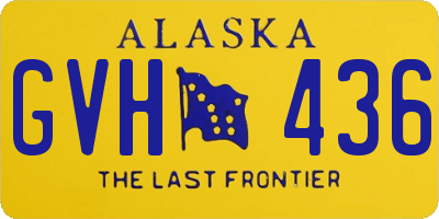 AK license plate GVH436