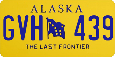 AK license plate GVH439