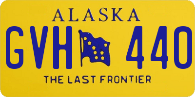 AK license plate GVH440