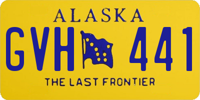 AK license plate GVH441