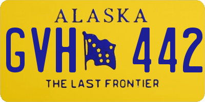 AK license plate GVH442