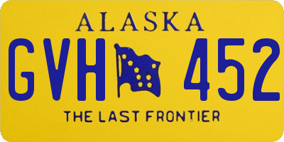 AK license plate GVH452