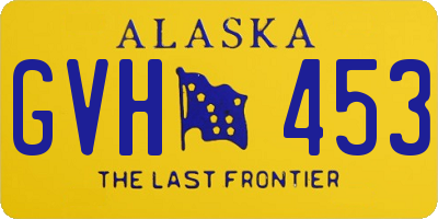 AK license plate GVH453