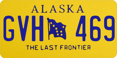 AK license plate GVH469