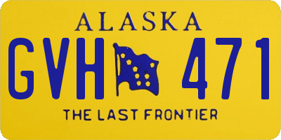 AK license plate GVH471