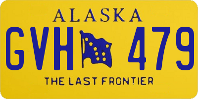 AK license plate GVH479