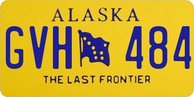 AK license plate GVH484