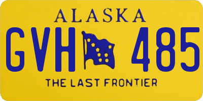 AK license plate GVH485