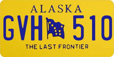 AK license plate GVH510