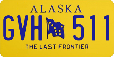 AK license plate GVH511