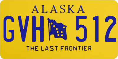 AK license plate GVH512