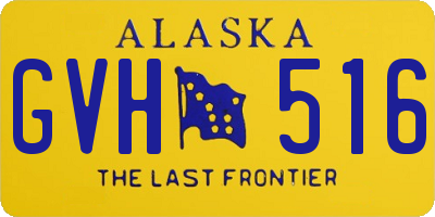 AK license plate GVH516