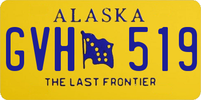 AK license plate GVH519