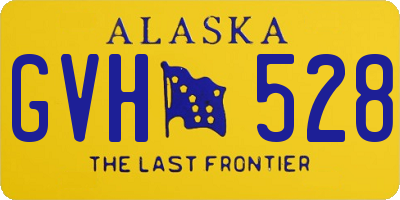 AK license plate GVH528