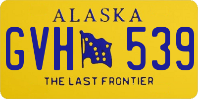 AK license plate GVH539