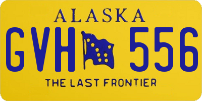 AK license plate GVH556