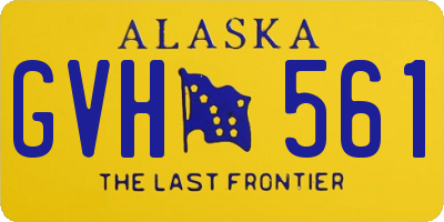 AK license plate GVH561