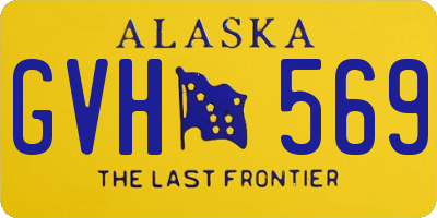 AK license plate GVH569