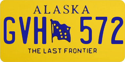 AK license plate GVH572