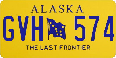 AK license plate GVH574