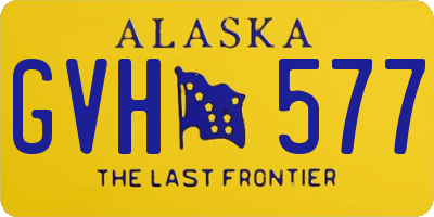 AK license plate GVH577