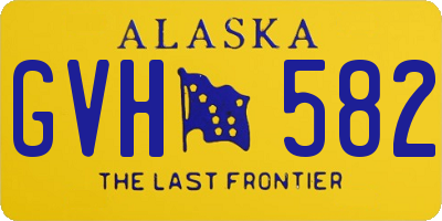 AK license plate GVH582