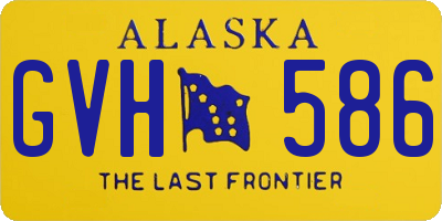 AK license plate GVH586