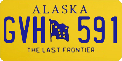 AK license plate GVH591