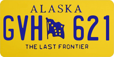 AK license plate GVH621