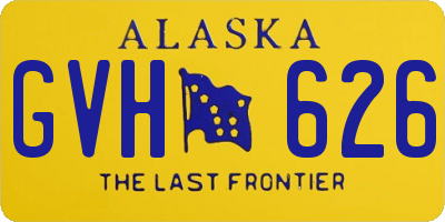 AK license plate GVH626