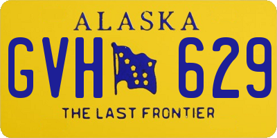 AK license plate GVH629