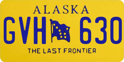 AK license plate GVH630