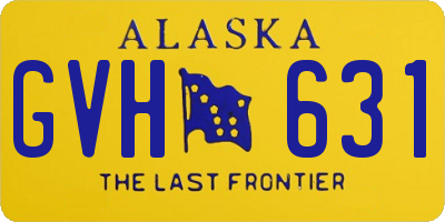 AK license plate GVH631