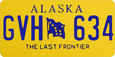 AK license plate GVH634