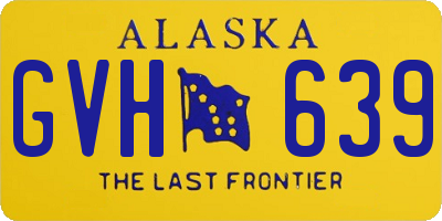 AK license plate GVH639