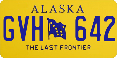 AK license plate GVH642