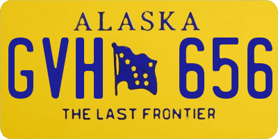 AK license plate GVH656