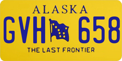 AK license plate GVH658