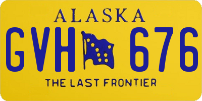 AK license plate GVH676