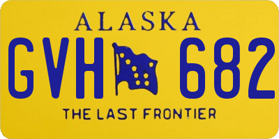 AK license plate GVH682