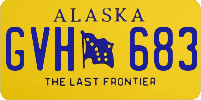 AK license plate GVH683